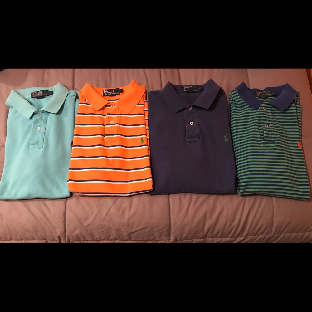 Bundle- 4 Ralph Lauren polos.